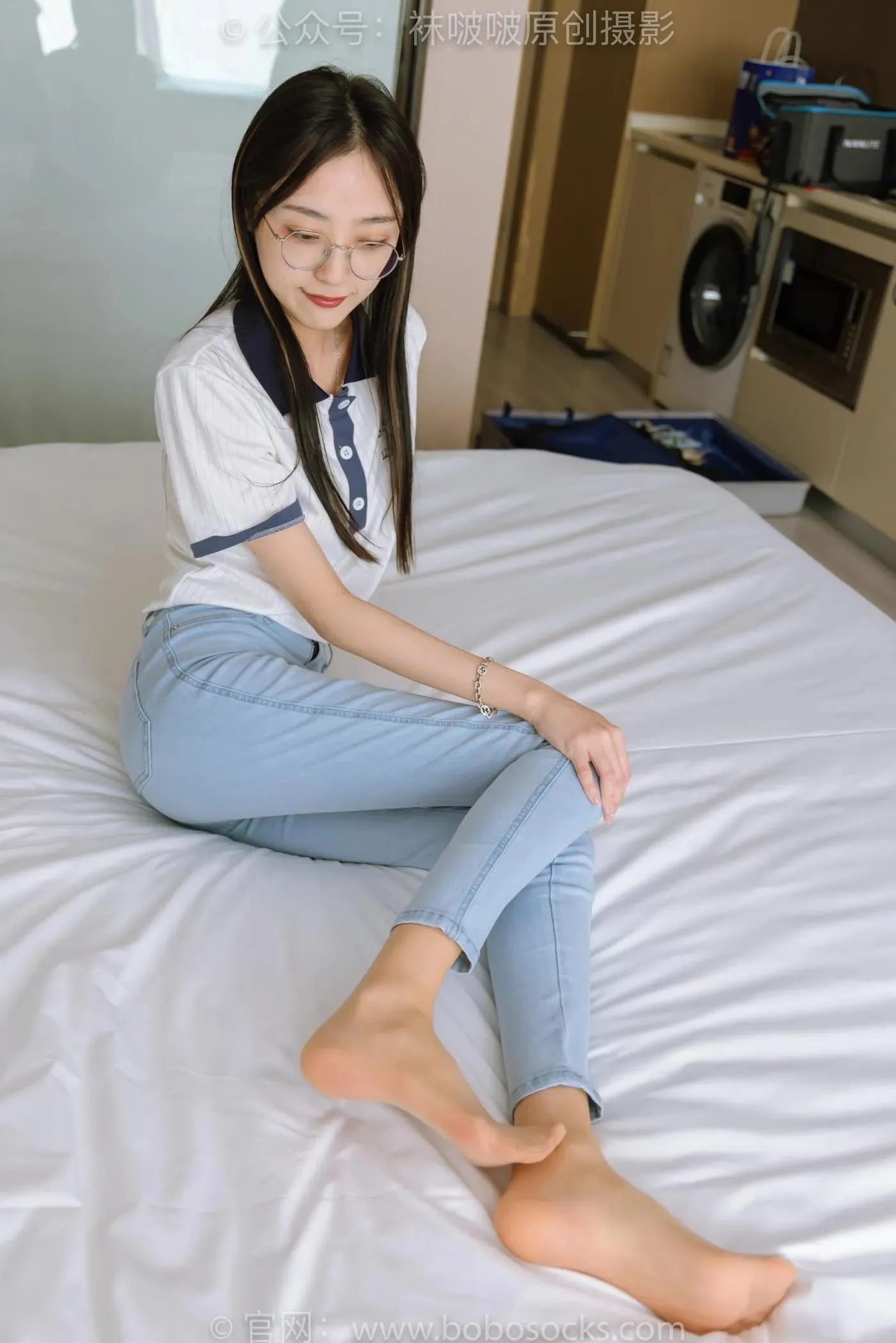 [BoBoSocks袜啵啵]NO.161 稚予-贝壳头板鞋、肉丝、裤里丝 [140P]插图9